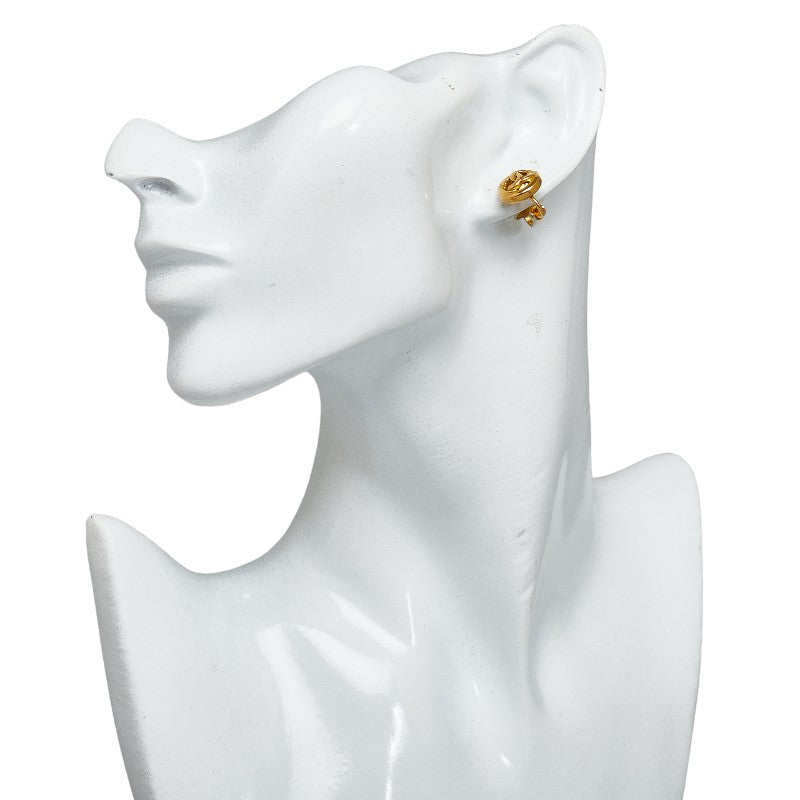 Chanel CC Clip On Earrings  Metal Earrings in Good condition