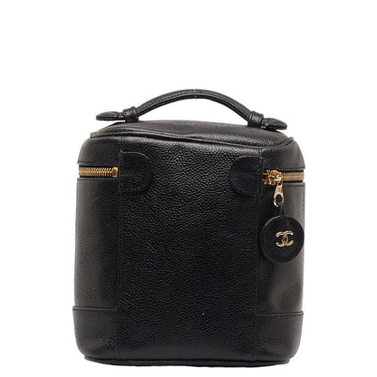 Chanel Vanity Bag Leather Vanity Bag A01998 in Excellent condition
