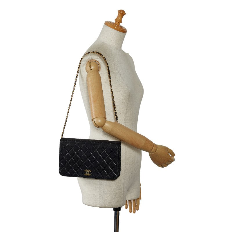 Chanel Matelasse Coco Push Lock Chain Shoulder Bag Leather Shoulder Bag in Good condition