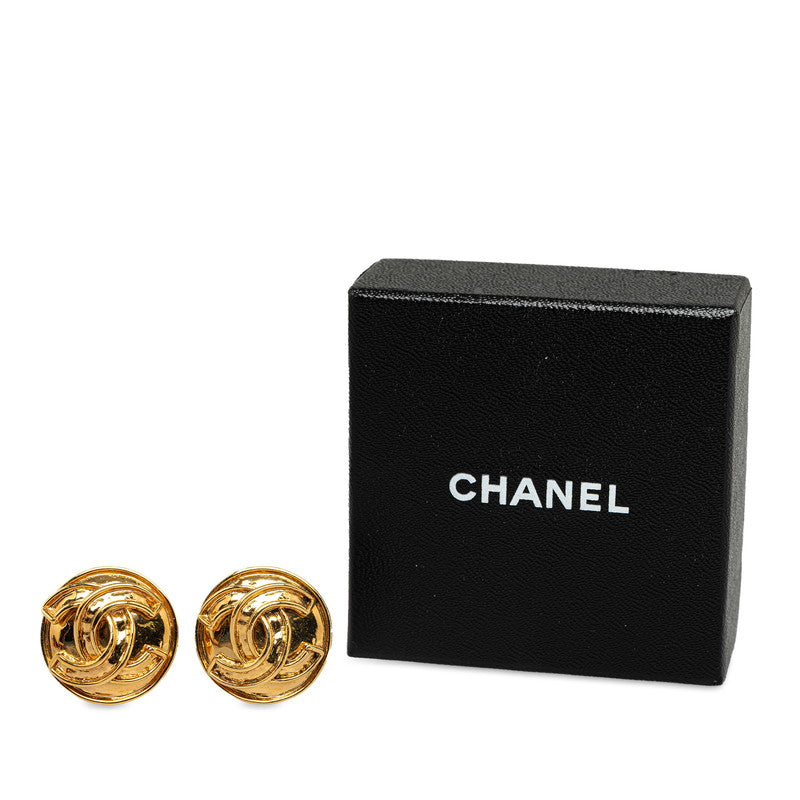 Chanel CC Clip On Earrings Metal Earrings in Excellent condition