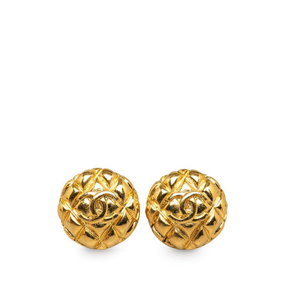 CC Quilted Clip On Earrings - '10s