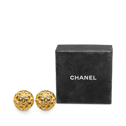 CC Quilted Clip On Earrings - '10s