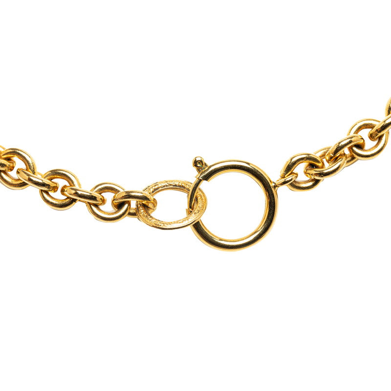 Chanel CC Medallion Pendant Necklace Metal Necklace in Good condition