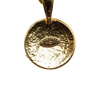 Chanel CC Medallion Pendant Necklace Metal Necklace in Good condition