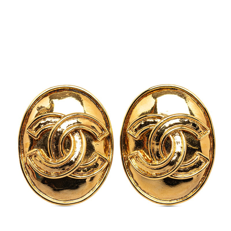 CC Oval Clip On Earrings - '10s