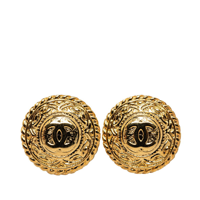 Chanel CC Clip On Earrings Metal Earrings in Excellent condition