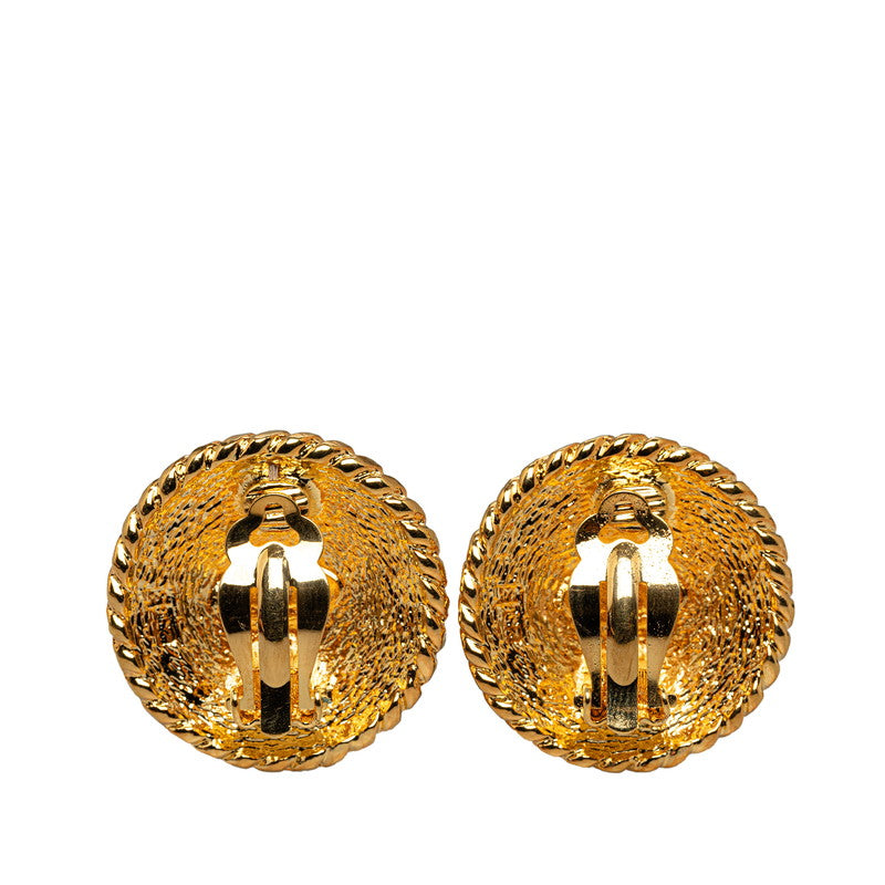 Chanel CC Clip On Earrings Metal Earrings in Excellent condition