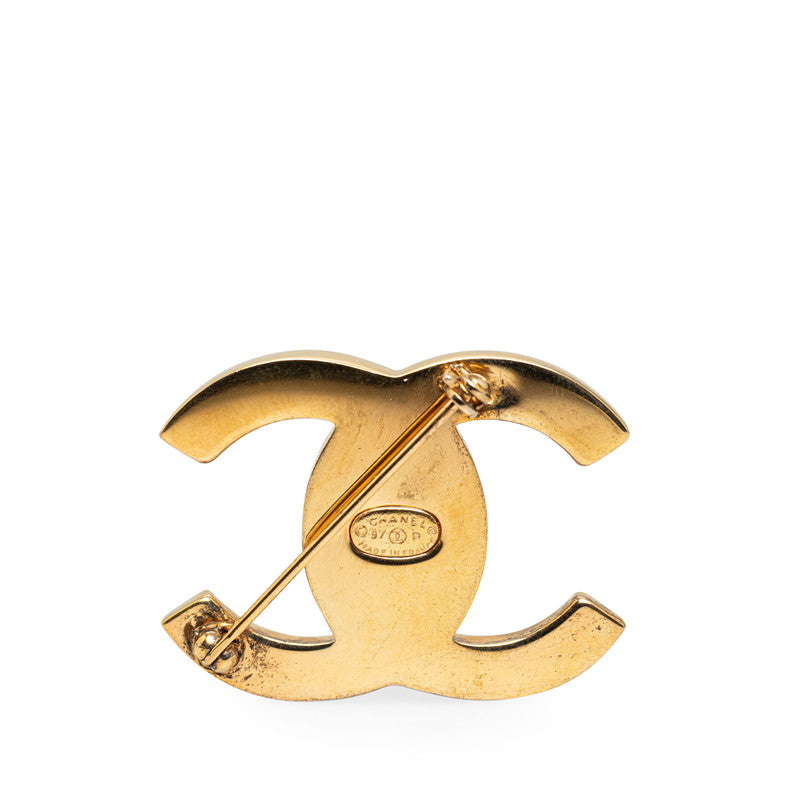 Chanel CC Turnlock Logo Brooch Metal Brooch in Excellent condition