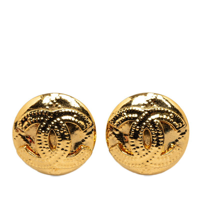 Chanel CC Clip On Earrings Metal Earrings in Excellent condition