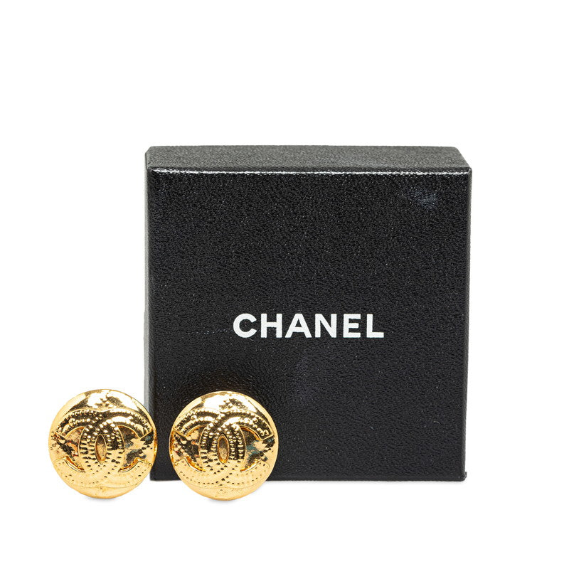 Chanel CC Clip On Earrings Metal Earrings in Excellent condition