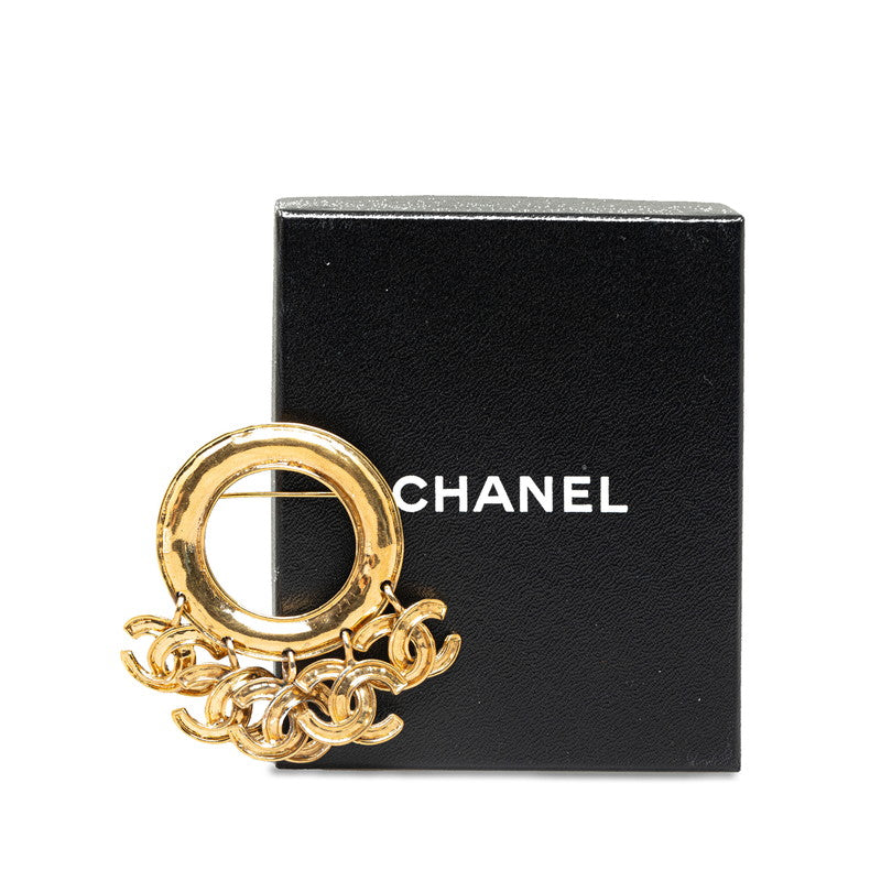 Chanel 5-Row CC Hoop Brooch Metal Brooch in Good condition