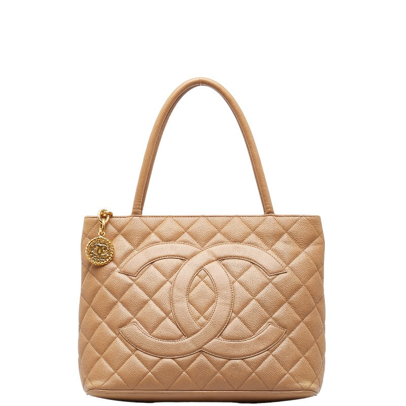 Chanel Coco Mark Matelasse Caviar Skin Tote Bag