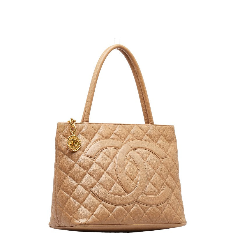 Chanel Coco Mark Matelasse Caviar Skin Tote Bag
