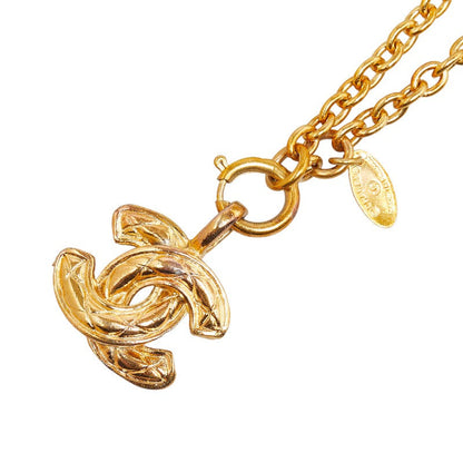 Chanel CC Matelasse Chain Necklace  Metal Necklace in Good condition