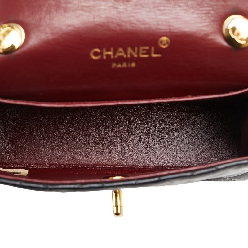 Chanel Mini Classic Single Flap Bag  Leather Shoulder Bag in Good condition