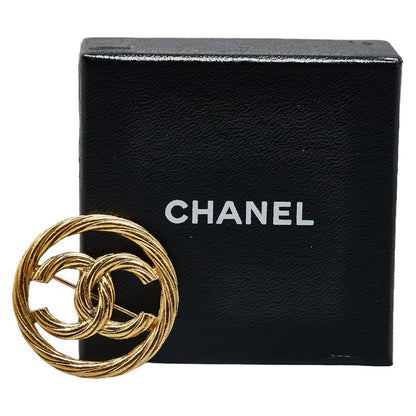 Chanel CC Logo Brooch Metal Brooch in Good condition