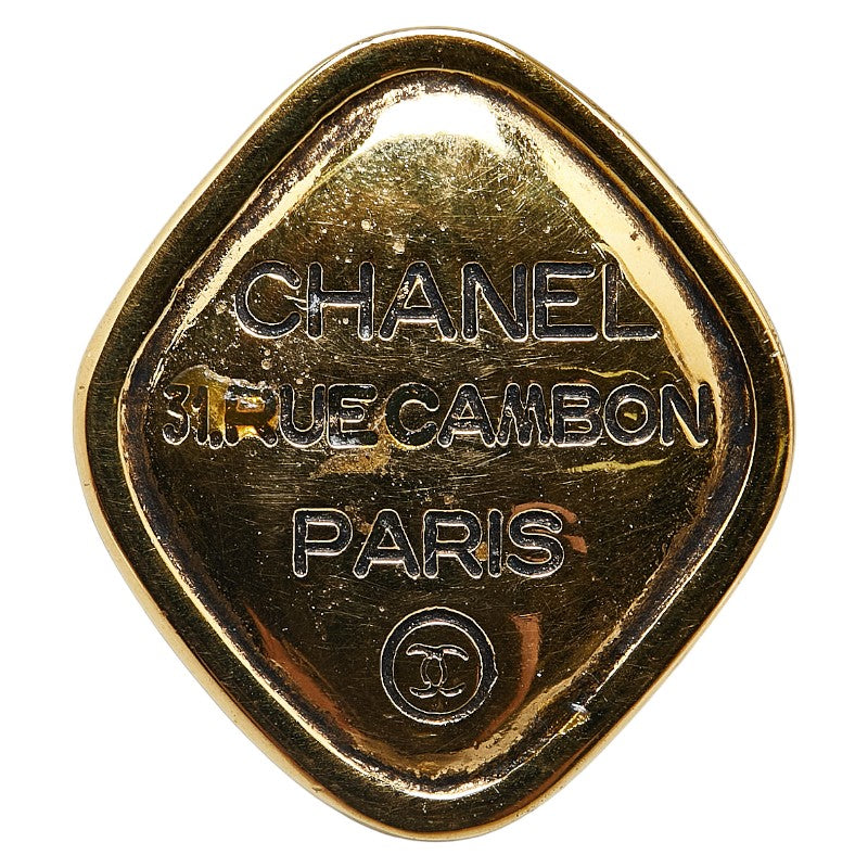 Chanel Diamond Frame 31 Rue Cambon Brooch Metal Brooch in Excellent condition