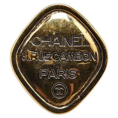 Chanel Diamond Frame 31 Rue Cambon Brooch Metal Brooch in Excellent condition