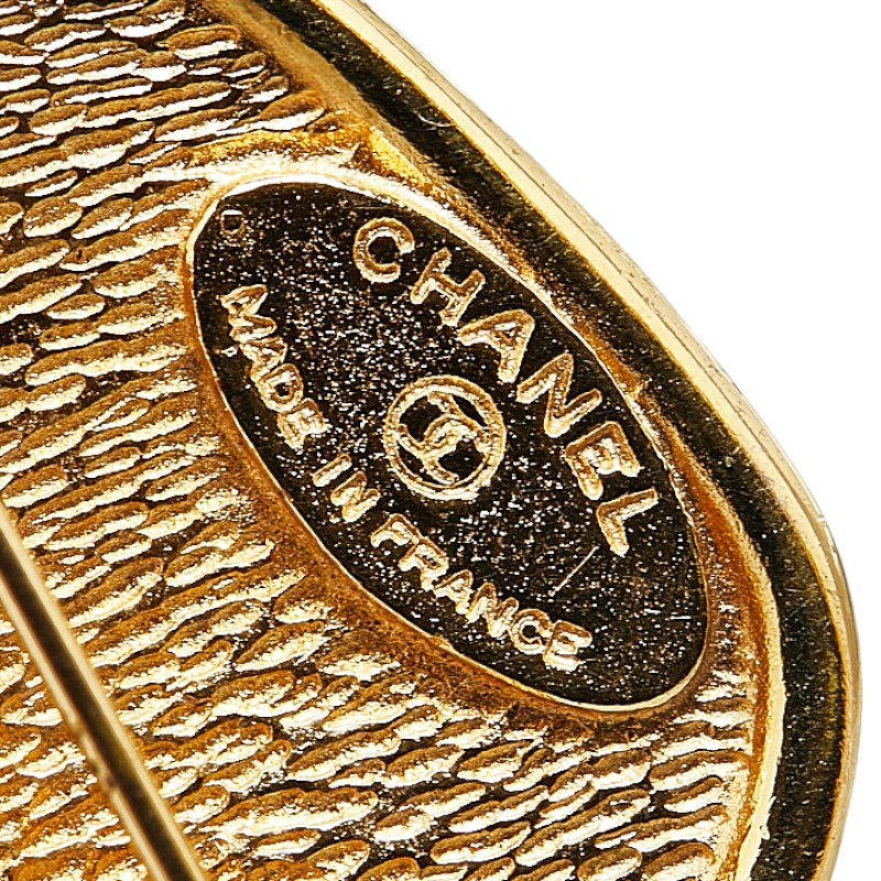 Chanel Diamond Frame 31 Rue Cambon Brooch Metal Brooch in Excellent condition