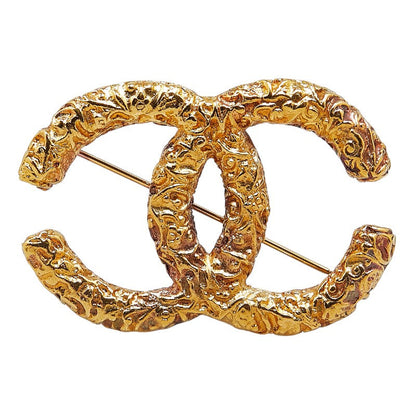 Chanel CC Logo Brooch Metal Brooch in Good condition
