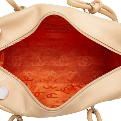 Chanel Cambon Line Handbag Leather Handbag 9049450 in Good condition