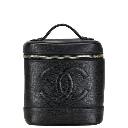 Chanel Vanity Bag Leather Vanity Bag A01998 in Good condition