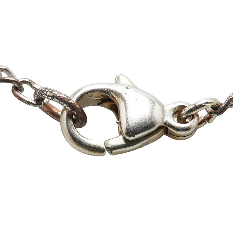 Chanel Silver CC Strawberry Pendant Necklace Metal Necklace in Good condition
