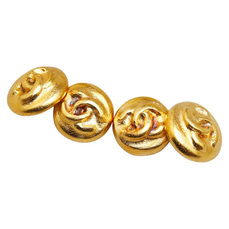 Chanel Coco Mark Round Double Cufflinks
