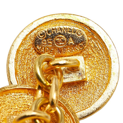 Chanel Coco Mark Round Double Cufflinks