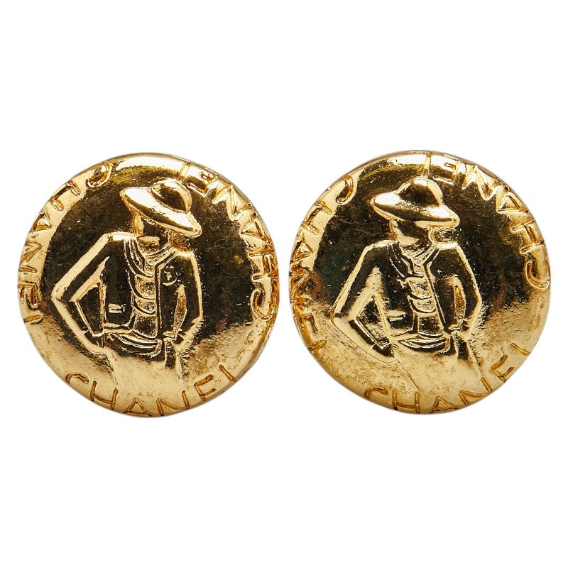 Chanel Mademoiselle Round Earrings