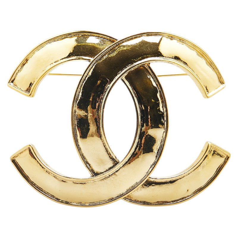 Chanel Gold Plated Coco Mark Brooch 94P