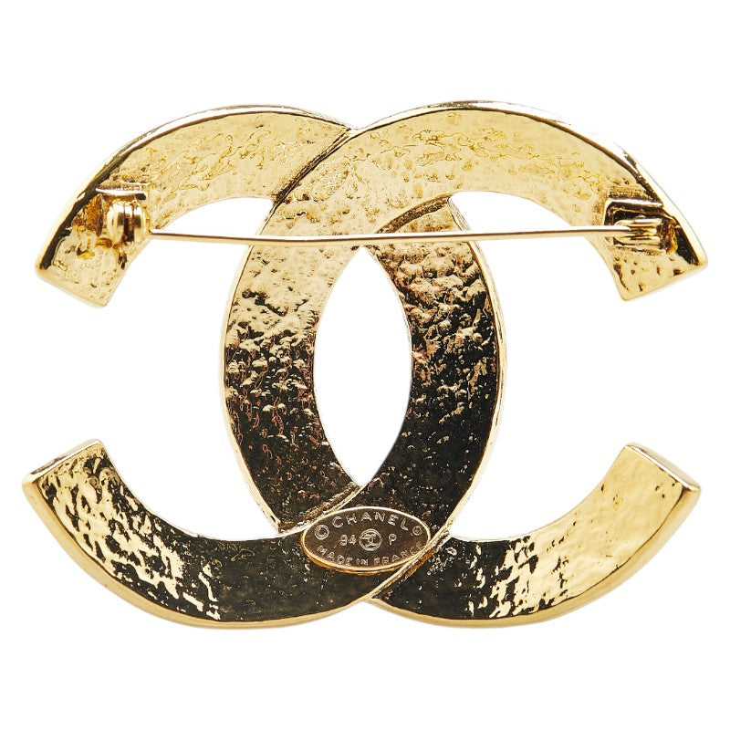 Chanel Gold Plated Coco Mark Brooch 94P