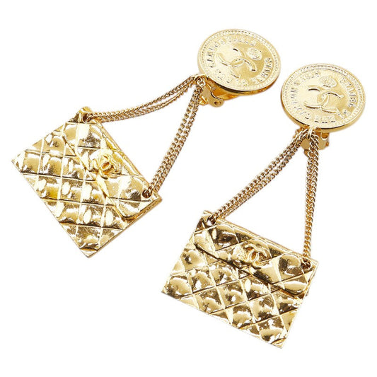 Chanel Coco Mark Matelasse Earrings