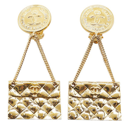 Chanel Coco Mark Matelasse Earrings