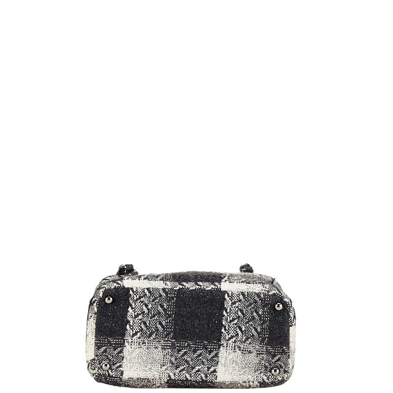 Chanel Vanity Tweed Leather Handbag