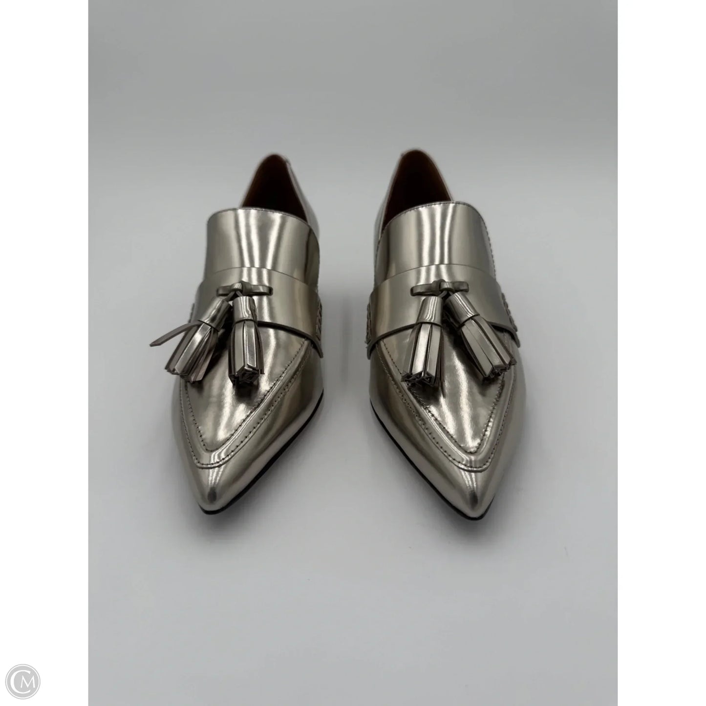 Shoes Designer By Coach In Silver, Size: 8
