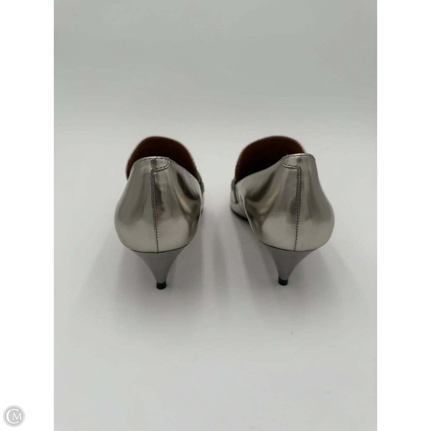 Shoes Designer By Coach In Silver, Size: 8