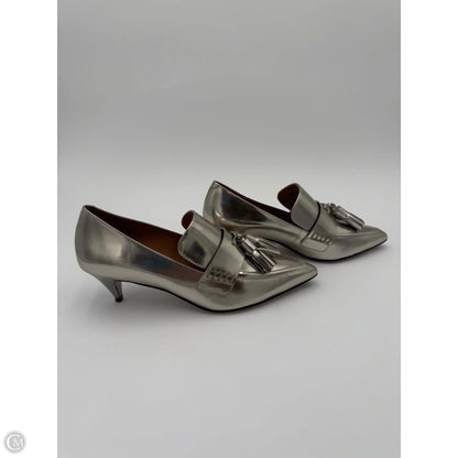 Shoes Designer By Coach In Silver, Size: 8
