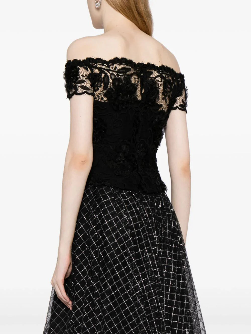 1995 Lace Off-shoulder Top