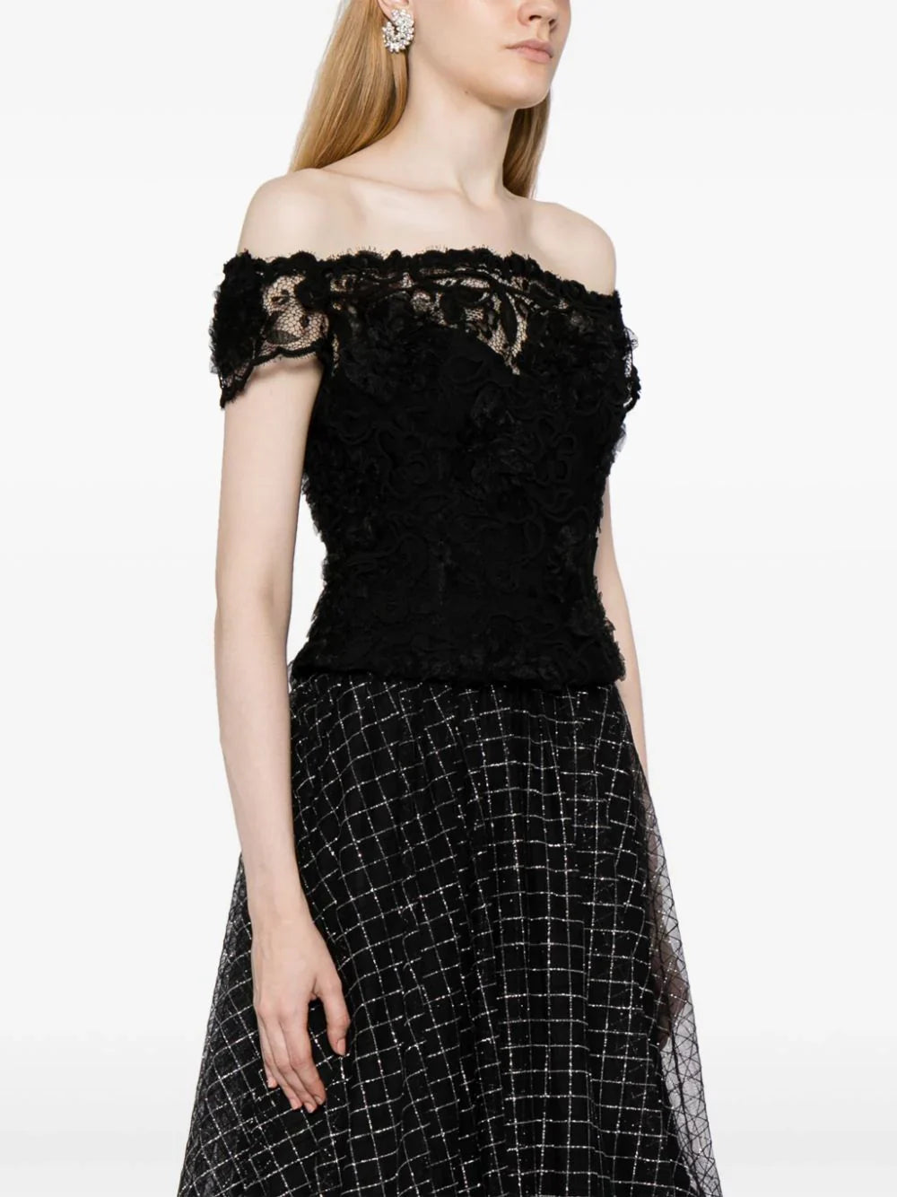 1995 Lace Off-shoulder Top