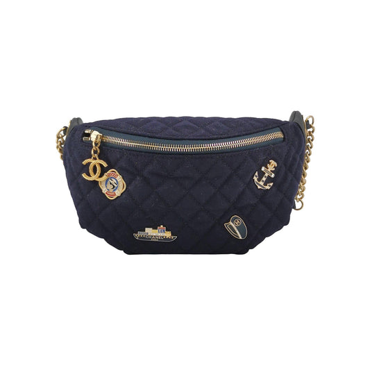 Chanel Belt Bag Métiers d'Art Paris-Hamburg 2018 Wool Nautical Charms