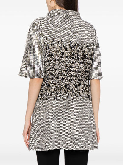Short-sleeve Tweed Jacket