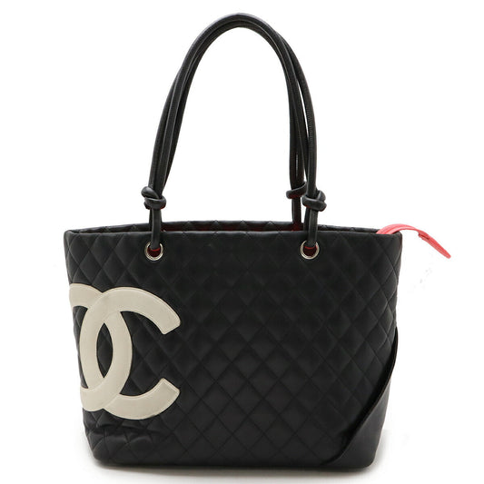 Chanel Soft Calf Cambon Line Large Tote Shoulder Bag A25169