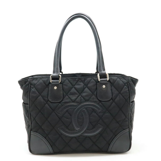 Chanel Nylon Canvas/Leather Paris New York Matelasse 2way Bag A33100