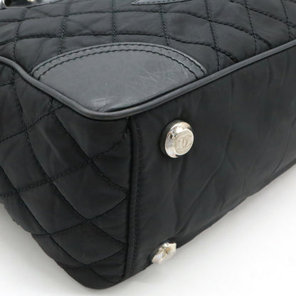 Chanel Nylon Canvas/Leather Paris New York Matelasse 2way Bag A33100