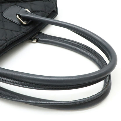 Chanel Nylon Canvas/Leather Paris New York Matelasse 2way Bag A33100
