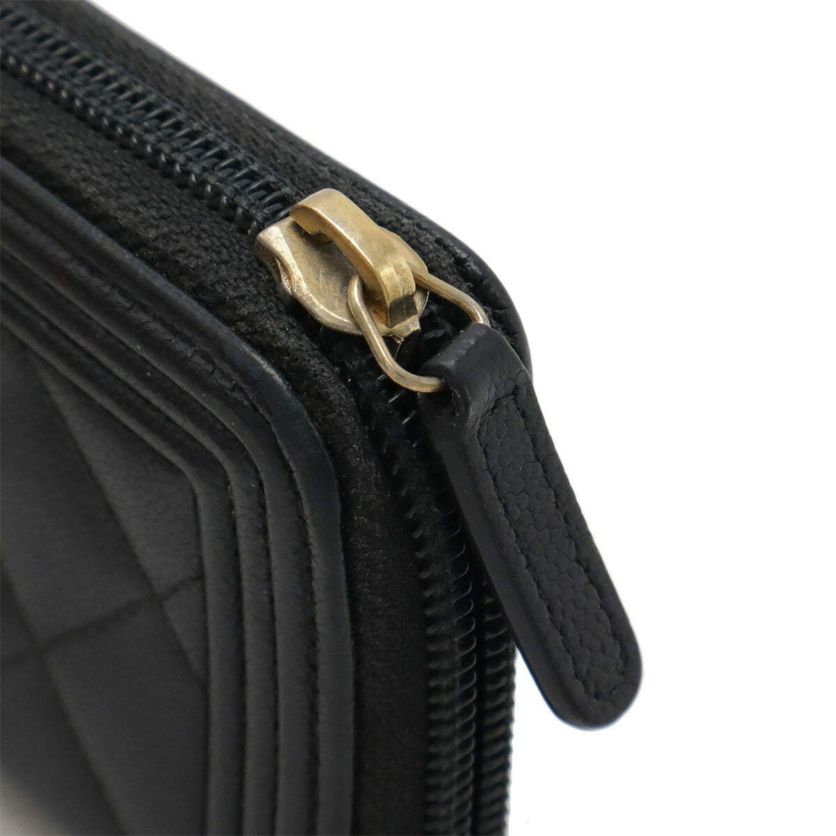 Chanel Caviar Skin Boy Chanel Bi-fold Wallet