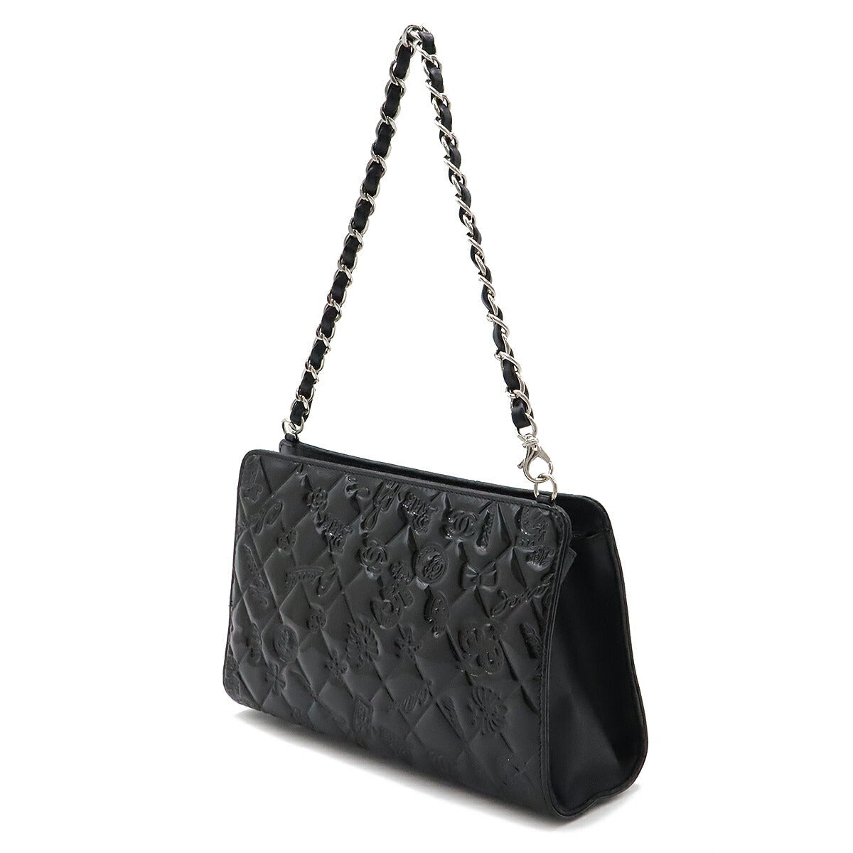 Chanel Enamel Icon Symbol Charm 2way Shoulder Handbag A37156