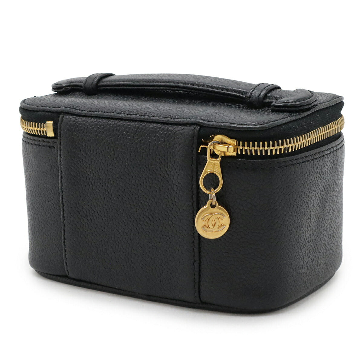 Chanel Coco Mark Caviar Vanity Bag