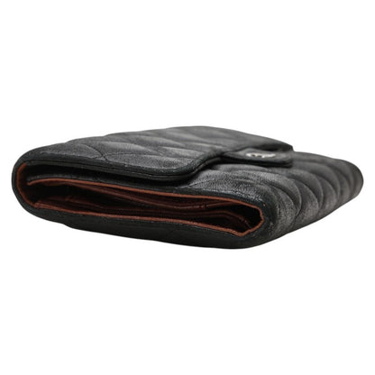 Chanel Coco Mark Matelasse Lambskin Long Wallet